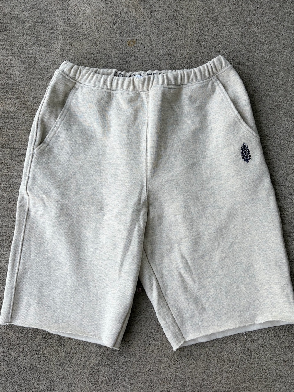 Free People FP Movement grey athletic gym shorts fleece lounge bottoms NWOT